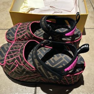 Fendi stack sandals show stoppers